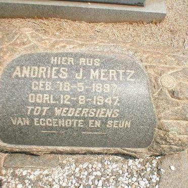 MERTZ Andries J. 1897-1947