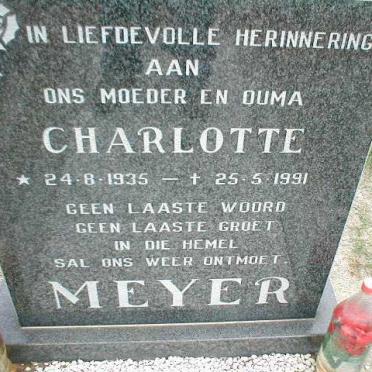 MEYER Charlotte 1935-1991