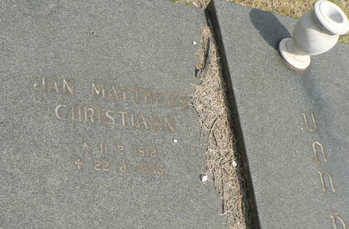 MERWE Jan Mattheus Christiaan, van 1912-1985 &amp; Cornelia Petronella Johanna ELLIS 1913-1982