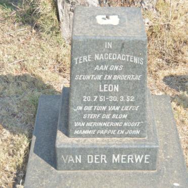 MERWE Leon, van der 1951-1952