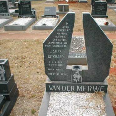 MERWE James Ritchard, van der 1923-1990