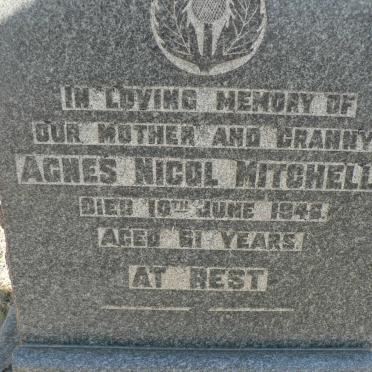 MITCHELL Agnes Nicol -1946