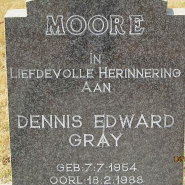 MOORE Dennis Edward Gray 1954-1988