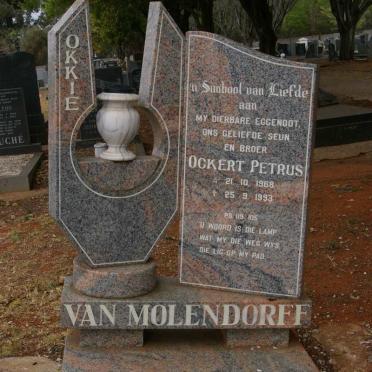 MOLENDORFF Ockert Petrus, van 1968-1993