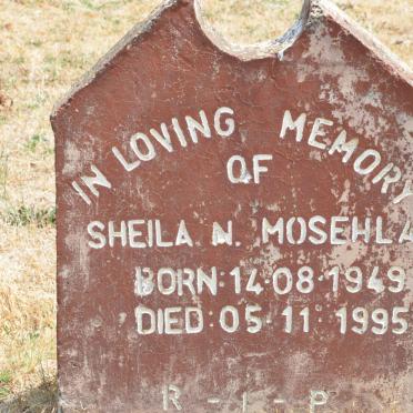 MOSEHLA Sheila N. 1949-1995
