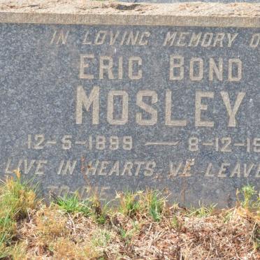 MOSLEY Eric Bond 1899-1948