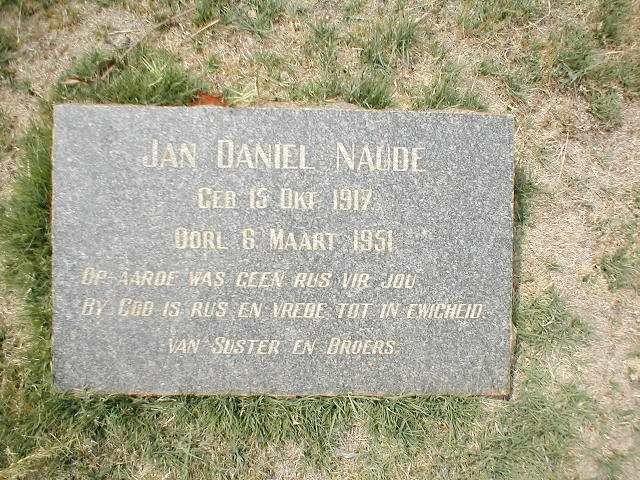 NAUDE Jan Daniel 1917-1951