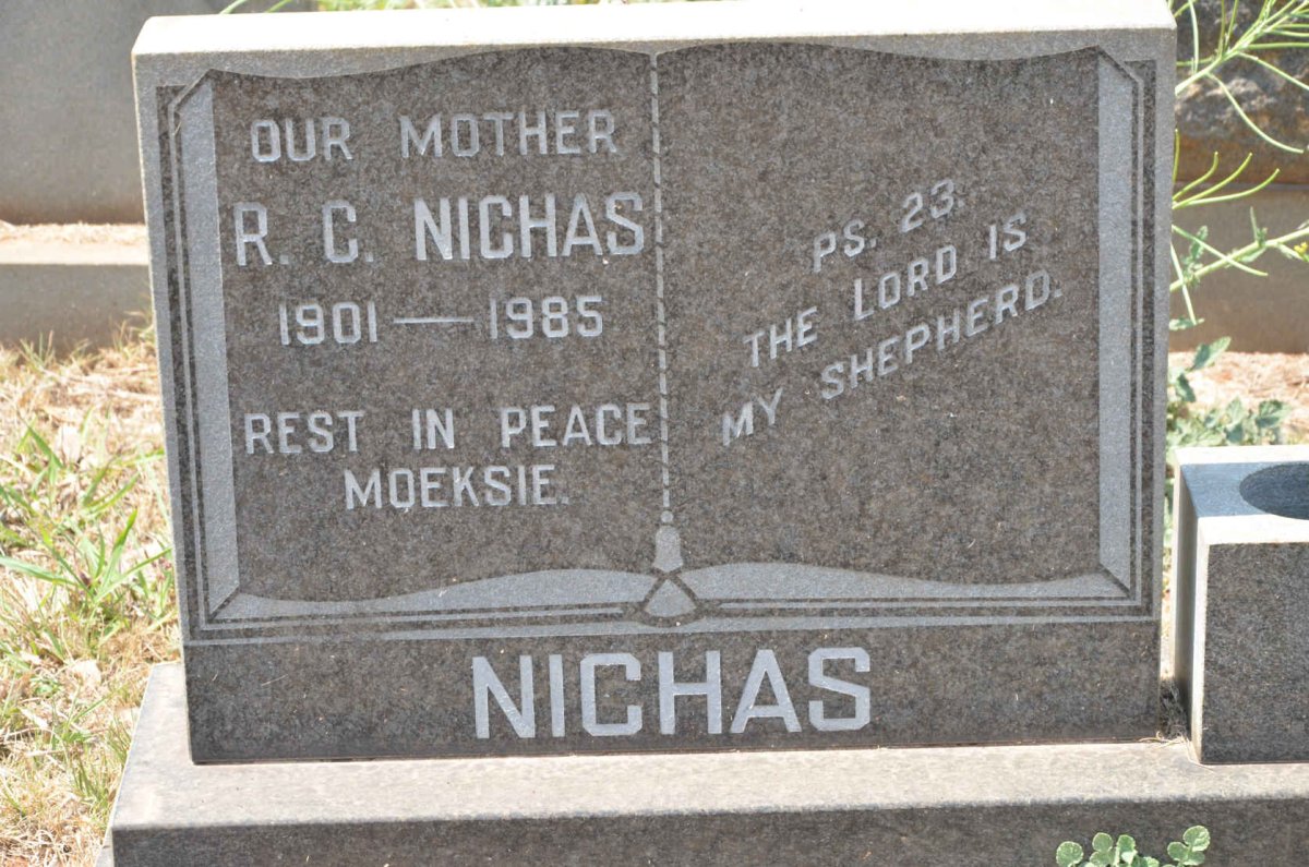 NICHAS R.C. 1901-1985