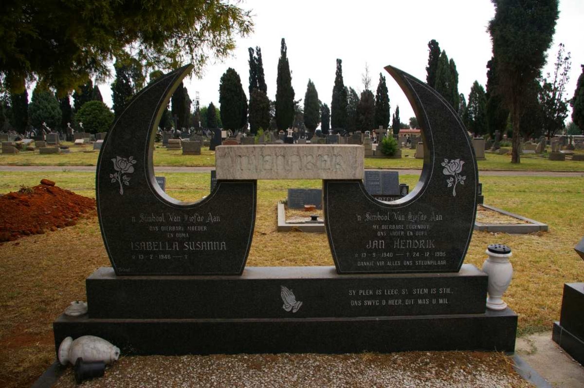 NIENABER Jan Hendrik 1940-1995 &amp; Isabella Susanna 1946-