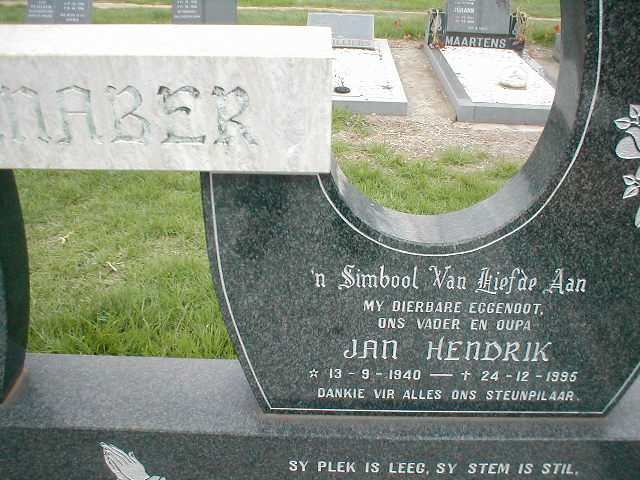 NIENABER Jan Hendrik 1940-1995