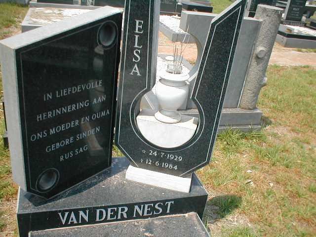 NEST Elsa, van der nee SINDEN 1929-1984