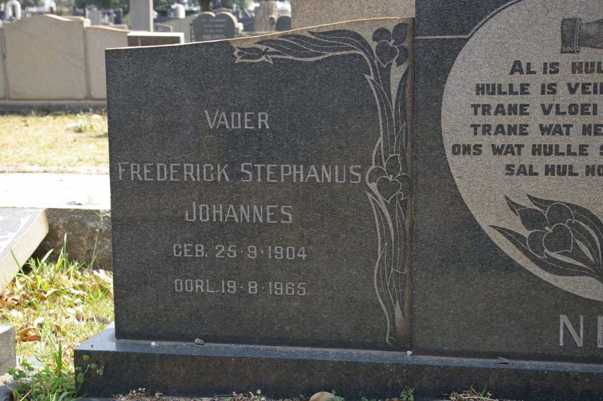 NEL Frederick Stephanus Johannes 1904-1965
