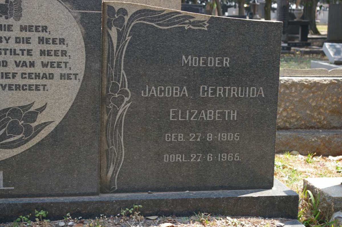 NEL Jacoba Gertruida Elizabeth 1905-1965