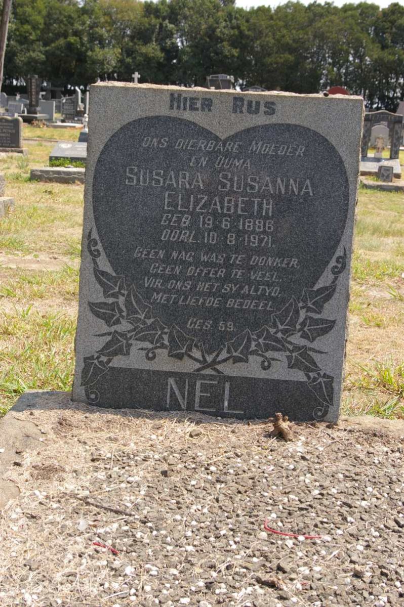 NEL Susara Susanna Elizabeth 1896-1971