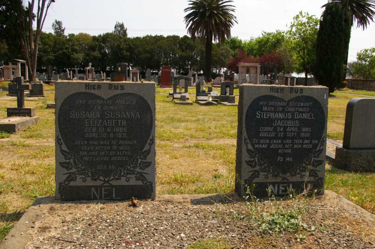 NEL Stephanus Daniël Jacobus 1883-1959 &amp; Susara Susanna Elizabeth 1896-1971