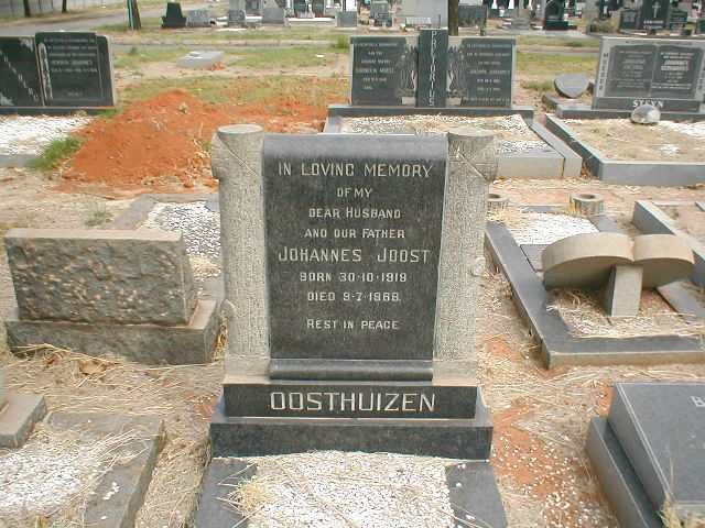 OOSTHUIZEN Johannes Joost 1918-1968