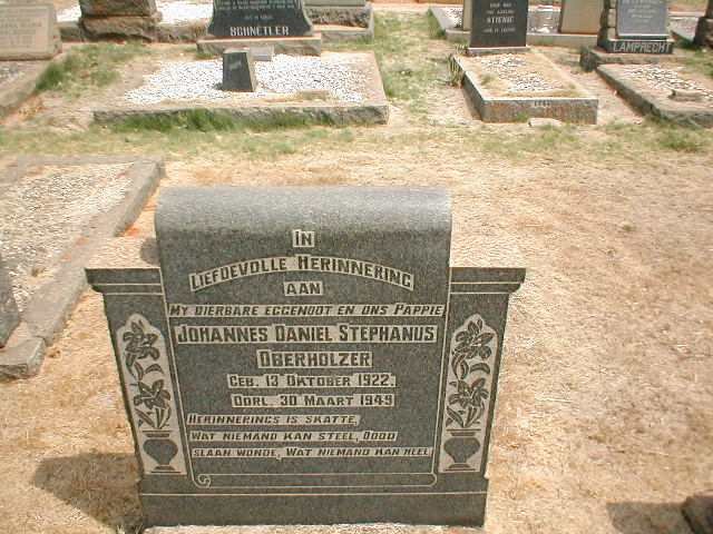 OBERHOLZER Johannes Daniel Stephanus 1922-1949
