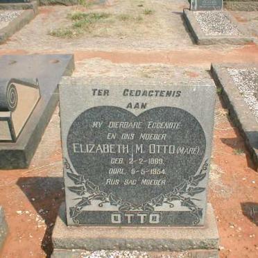 OTTO Elizabeth M. nee MARÉ 1889-1954