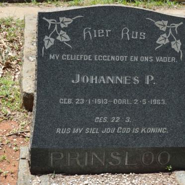 PRINSLOO Johannes P. 1913-1963