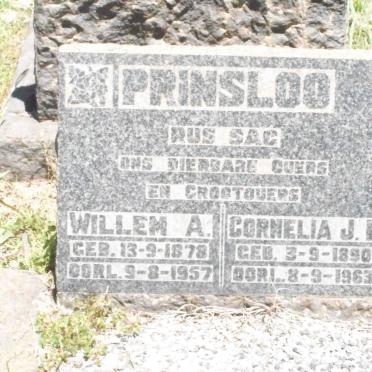 PRINSLOO Willem A. 1878-1957 &amp; Cornelia J.E. 1890-1963