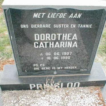 PRINSLOO Dorothea Catharina 1907-1995