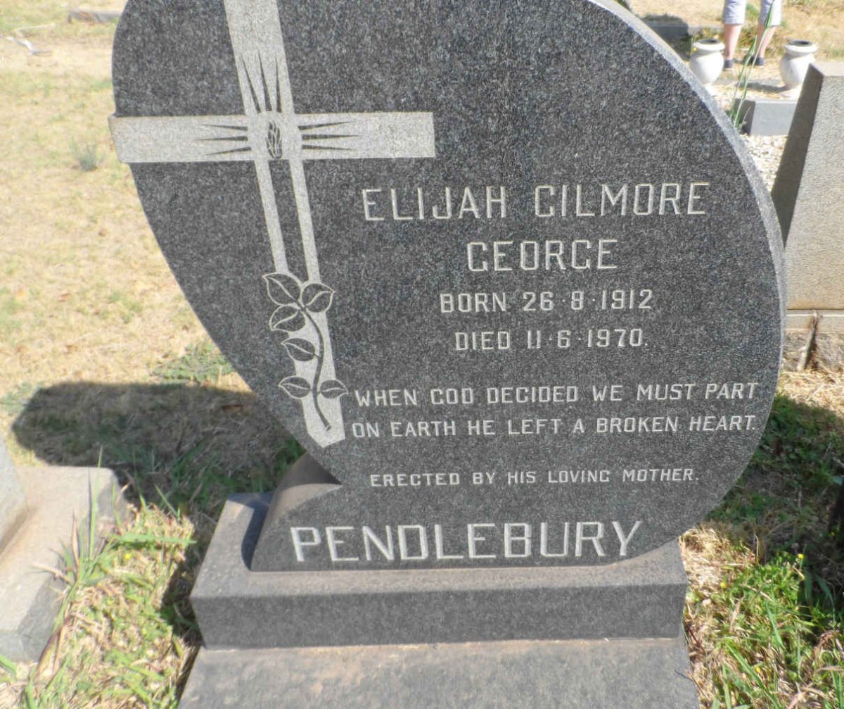 PENDLEBURY Elijah Gilmore George 1912-1970