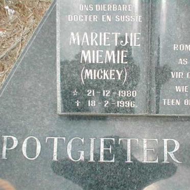 POTGIETER Marietjie Miemie 1980-1996