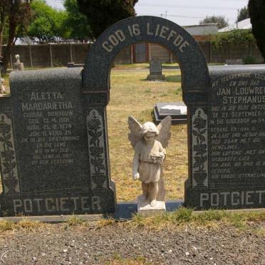 POTGIETER Jan Louwrens Stephanus -1949 &amp; Aletta Margarietha ROSSOUW 1901-1974