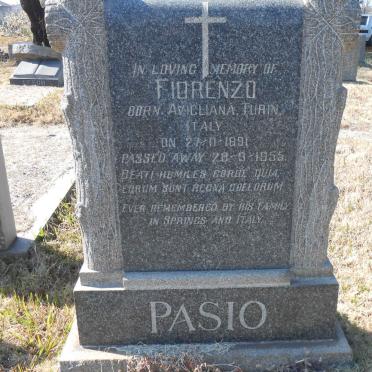 PASIO Fiorenzo 1891-1955