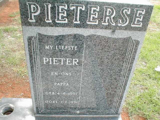 PIETERSE Pieter 1957-1991