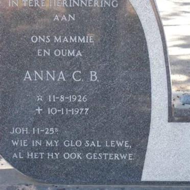 PLESSIS Anna C.B., du 1926-1977