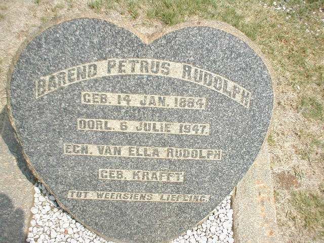 RUDOLPH Barend Petrus 1884-1947