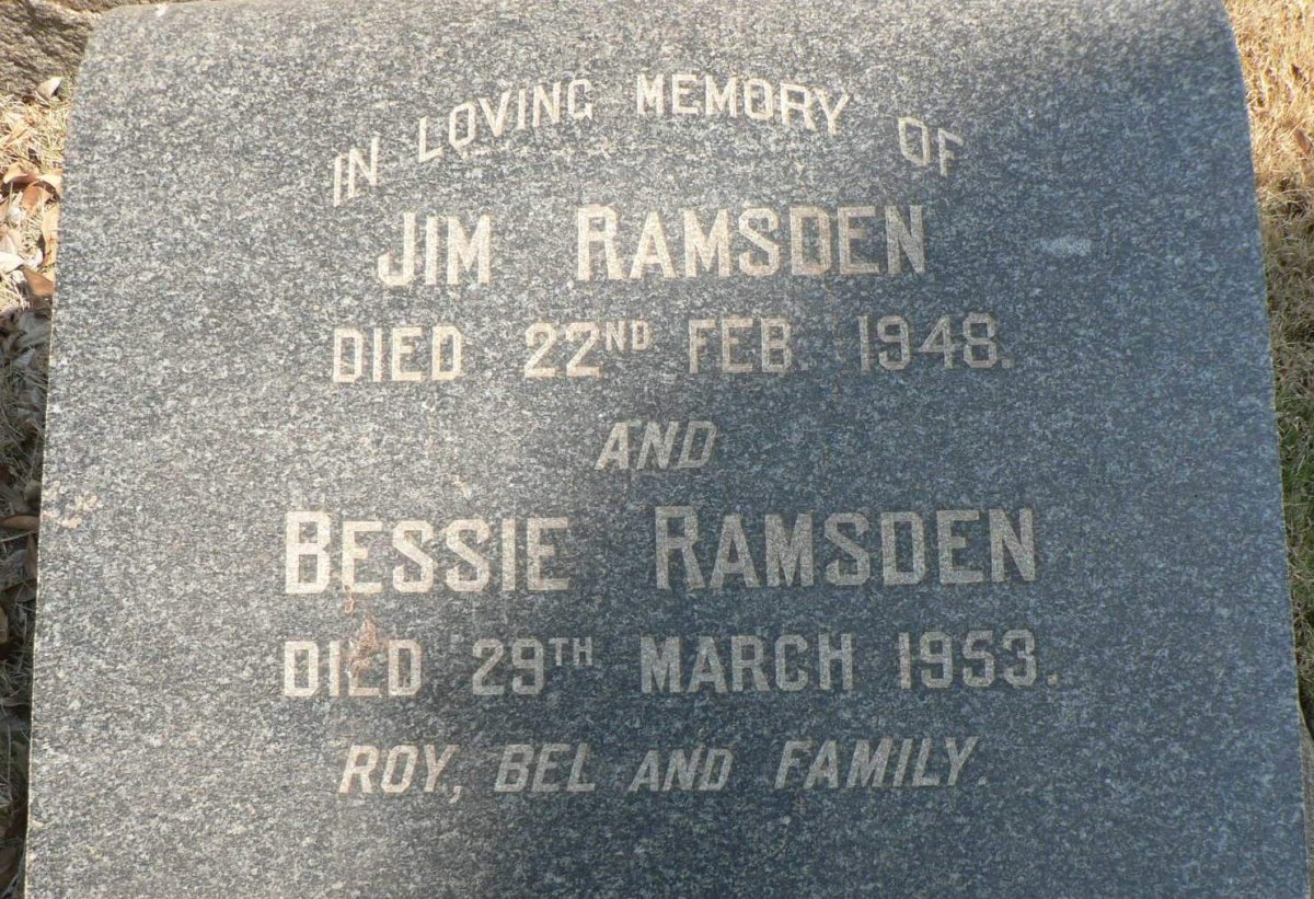 RAMSDEN Jim -1948 &amp; Bessie -1953