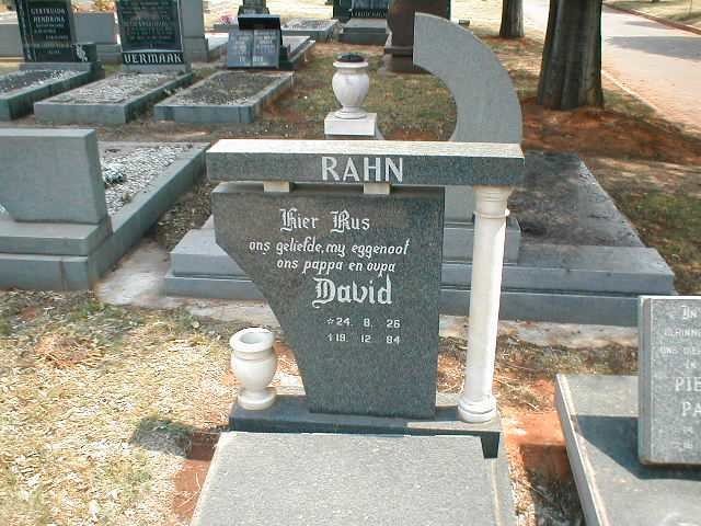 RAHN David 1926-1984