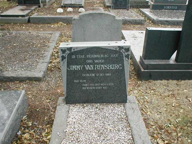 RENSBURG Jimmy, van  -1968