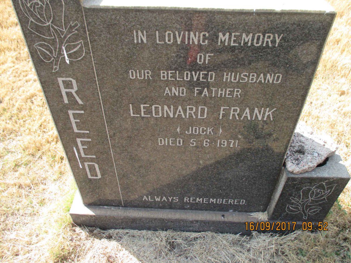 REED Leonard Frank  -1971