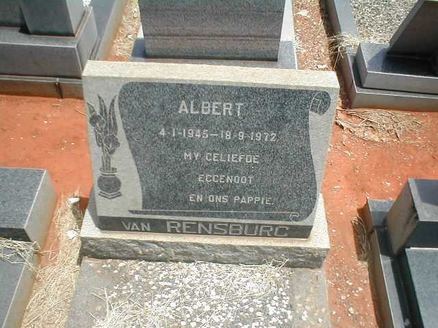 RENSBURG Albert, van 1945-1972