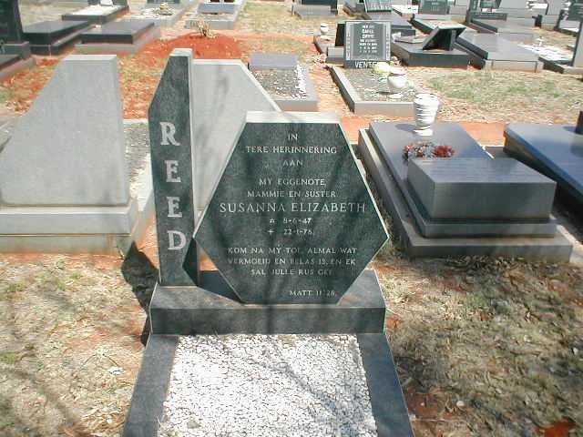 REED Susanna Elizabeth 1947-1978