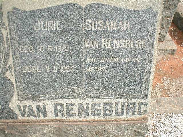 RENSBURG Jurie, van 1875-1955 &amp; Susarah