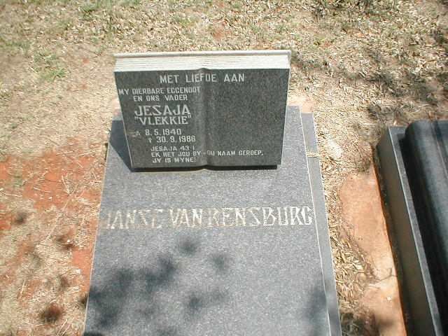 RENSBURG Jesaja, Janse van 1940-1986