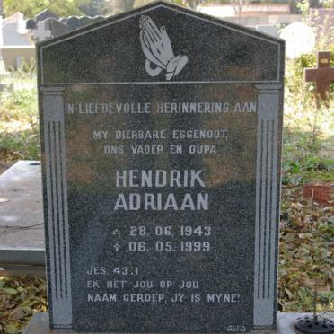 ROETS Hendrik Adriaan 1943-1999