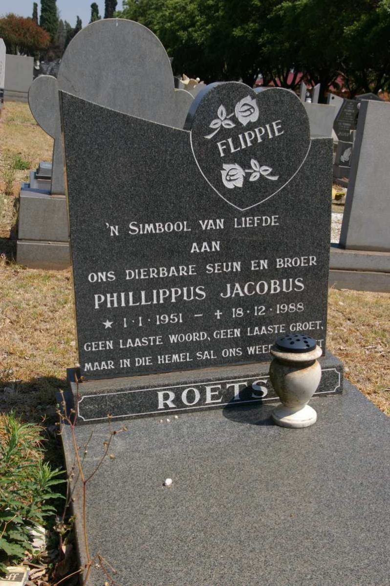 ROETS Phillippus Jacobus 1951-1988