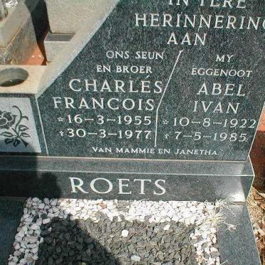 ROETS Abel Ivan 1922-1985 :: ROETS Charlés Francois 1955-1977
