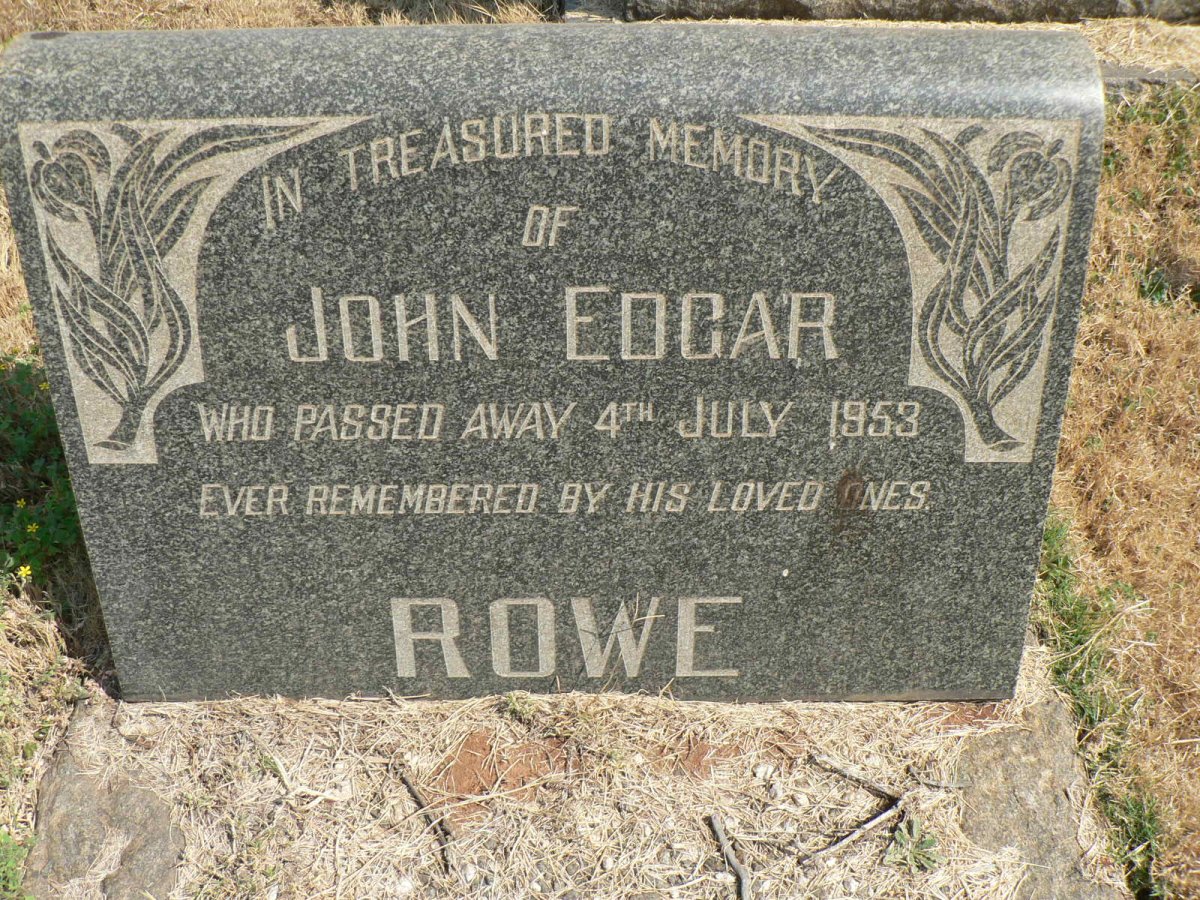 ROWE John Edgar -1953