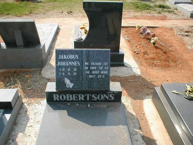 ROBERTSONS Jakobus Johannes 1936-1997