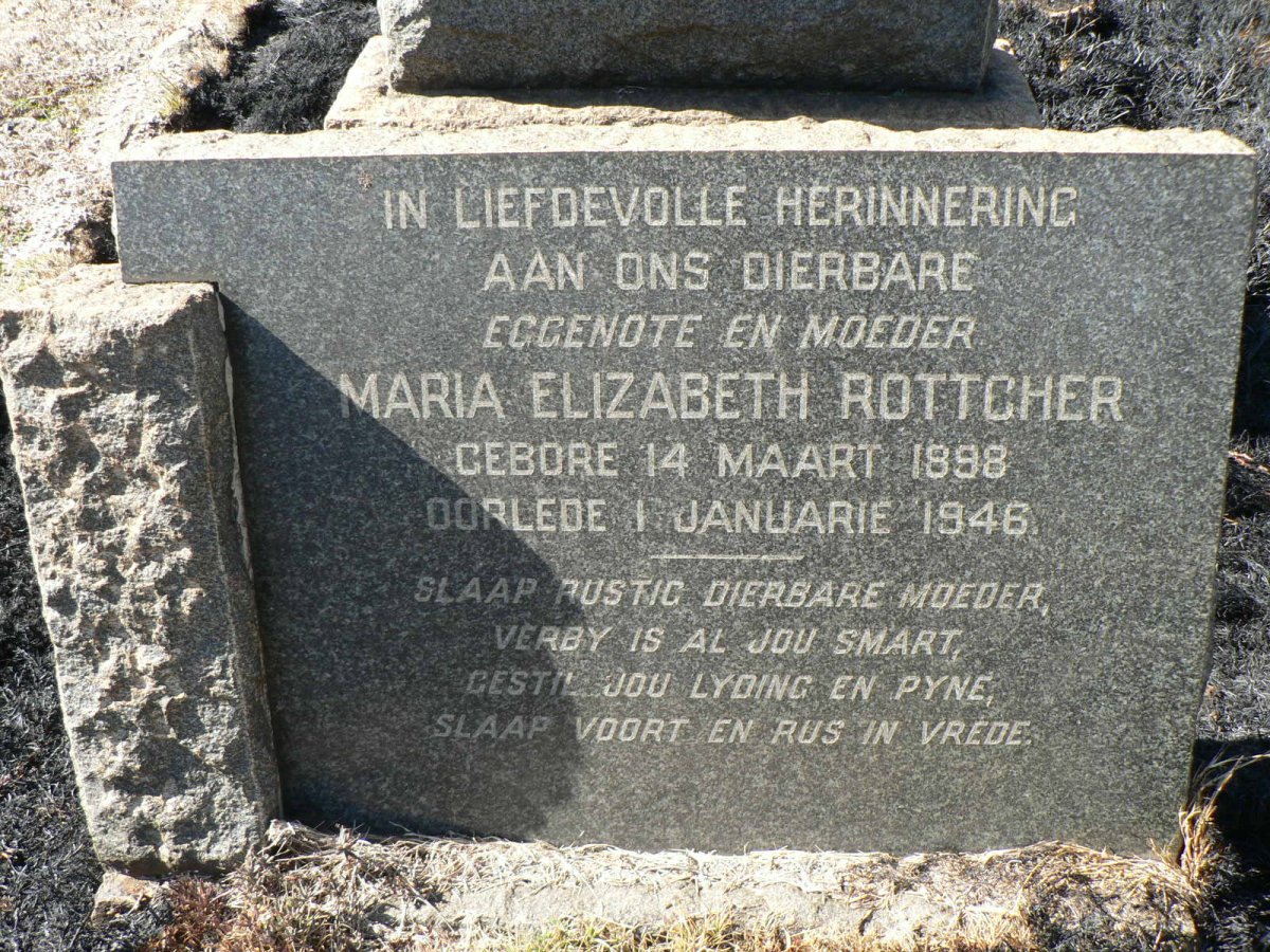 ROTTCHER Maria Elizabeth 1898-1946