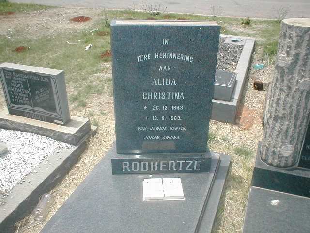 ROBBERTZE Alida Christina 1943-1969