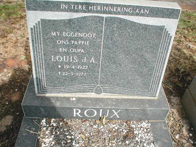 ROUX Louis J.A. 1922-1977