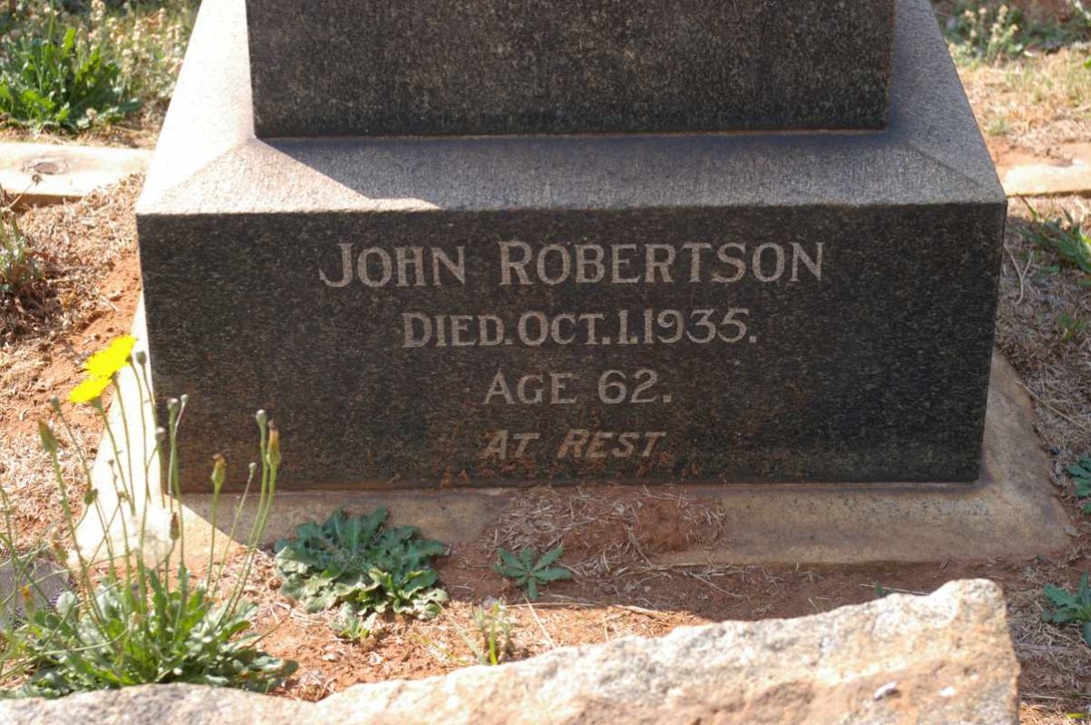 ROBERTSON John -1935