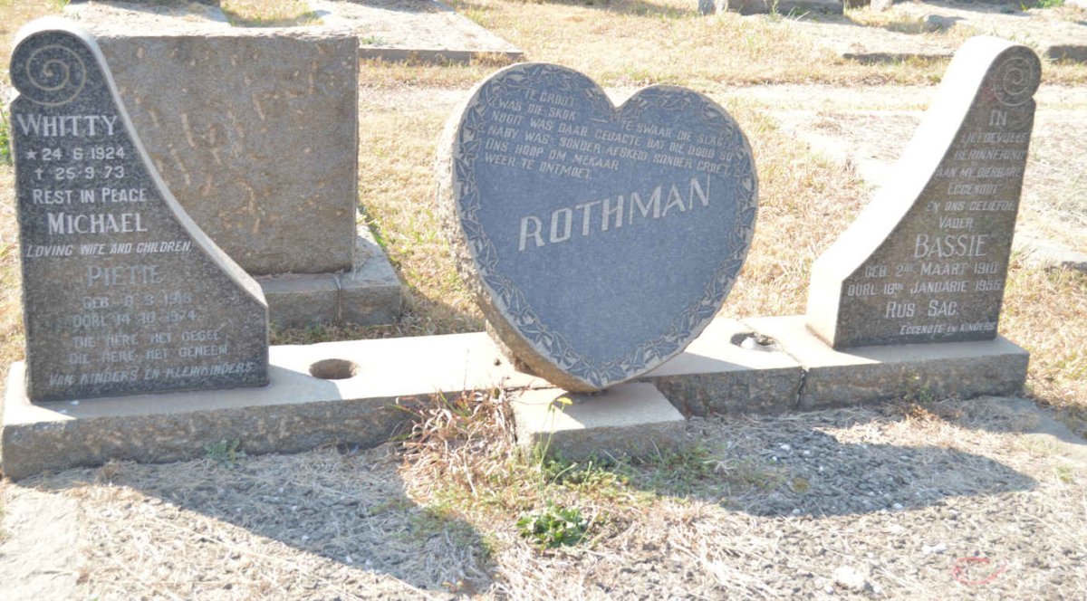 ROTHMAN Bassie 1910-1955 :: ROTHMAN Pietie 1918-1974 :: ROTHMAN Michael 1924-1973